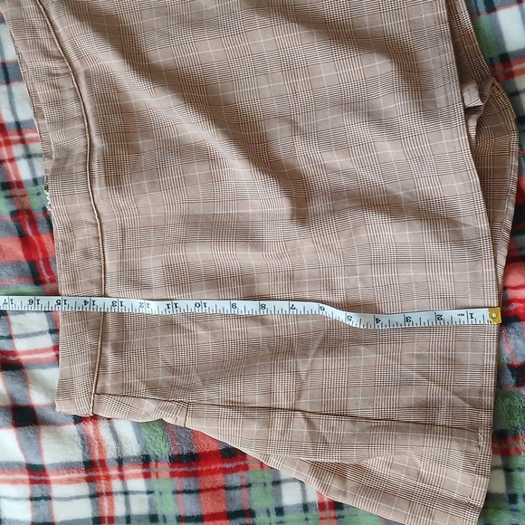 Brown Plaid Mini Skort - Picture 6 of 6